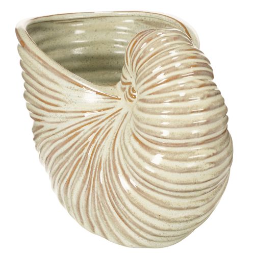 Artikel Keramisk urtepotte med snegledesign til specielle plantearrangementer, 21 cm