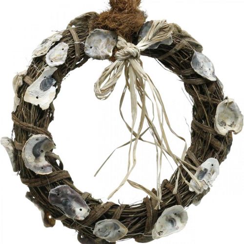 Floristik24 Skalkrans, deco krans vintræ, naturskaller Ø30cm