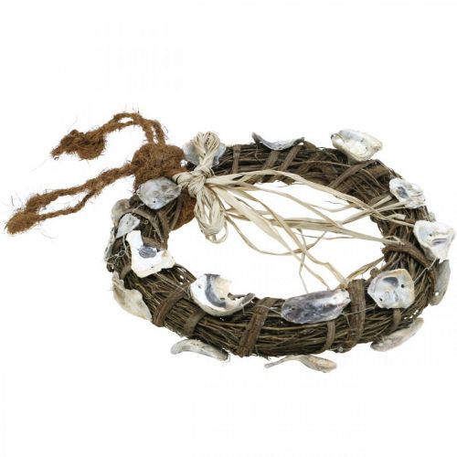 Floristik24 Skalkrans, deco krans vintræ, naturskaller Ø30cm