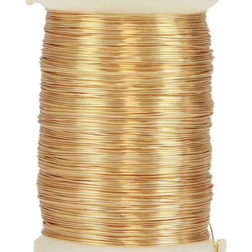 Blomsterhandlertråd myrtetråd dekorativtråd guld 0,30mm 100g 3stk