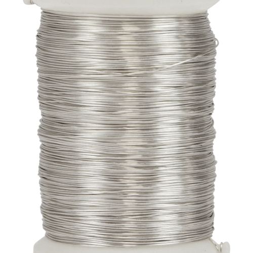 Artikel Blomsterhandlertråd myrtetråd dekorativtråd sølv 0,30mm 100g 3stk