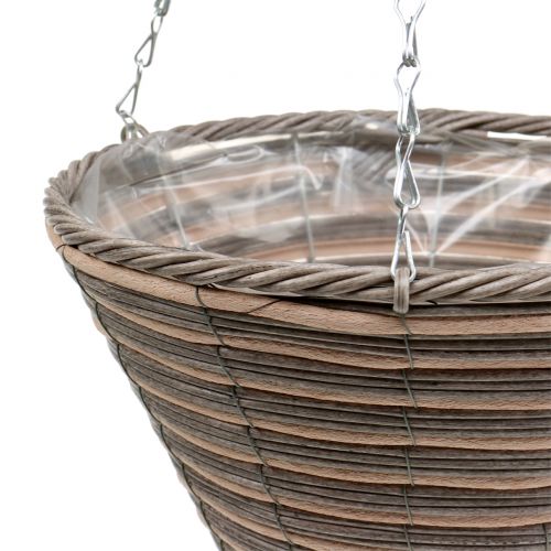 Floristik24 Kurv lys kegle taske natur Ø30cm H36cm