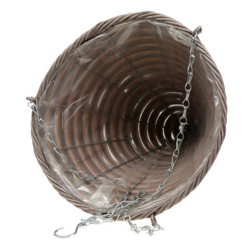 Floristik24 Kurv lys kegle taske natur Ø30cm H36cm