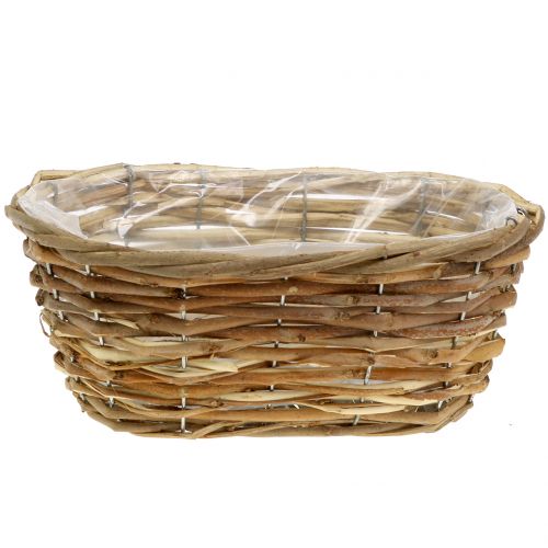 Artikel Kurvskål oval lysebrun L27cm
