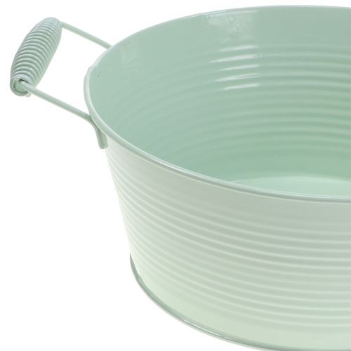 Floristik24 Zinkskål pastelfarver med håndtag Ø22cm H9.5cm 3stk