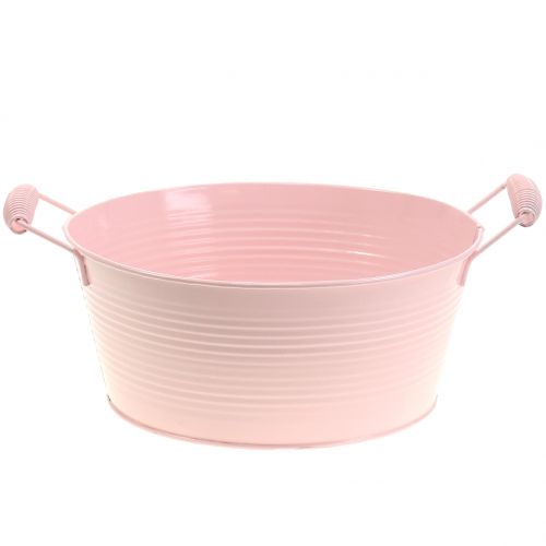 Floristik24 Zinkskål pastelfarver med håndtag Ø22cm H9.5cm 3stk