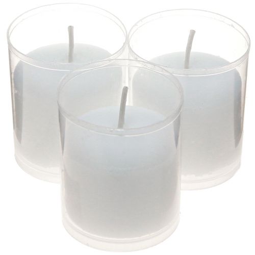 Artikel Refill lys til grav lys hvid H5,8cm 20 stk