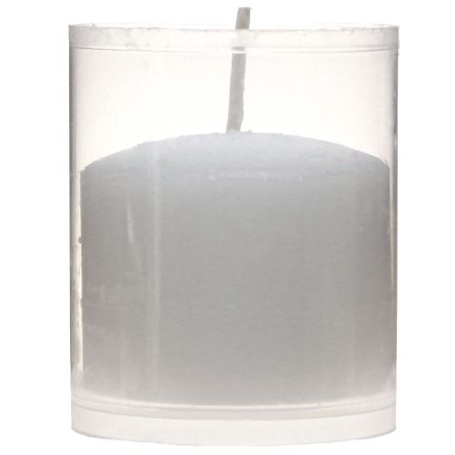 Artikel Refill lys til grav lys hvid H5,8cm 20 stk