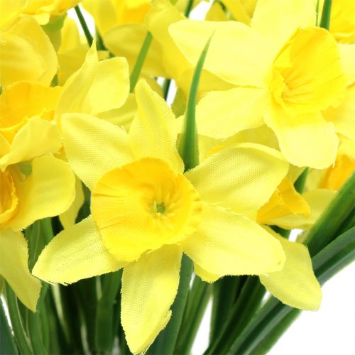Floristik24 Narcissus gul 27cm 12stk borddekoration