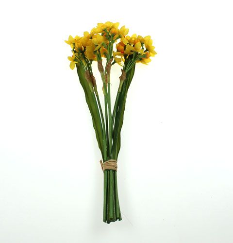 Floristik24 Påskeliljebuket i gul 35 cm 3stk