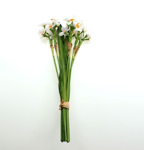 Floristik24 Påskeliljebuket i hvid 35 cm 3stk