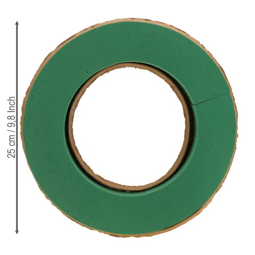 Artikel Våd blomsterskumkransbund lavet af pap Ø25cm 2 stk.