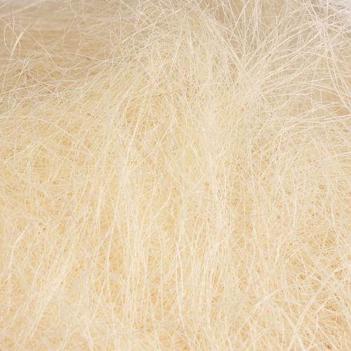 Artikel Naturfiber sisal græs til håndværk Sisal græs creme hvid 500g
