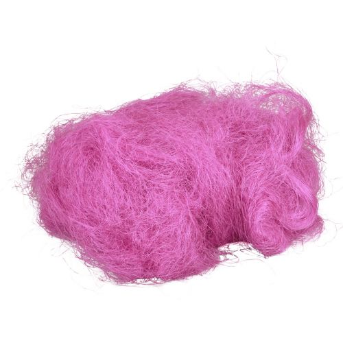 Floristik24 Naturfiber sisal græs til håndværk Sisal græs pink 300g