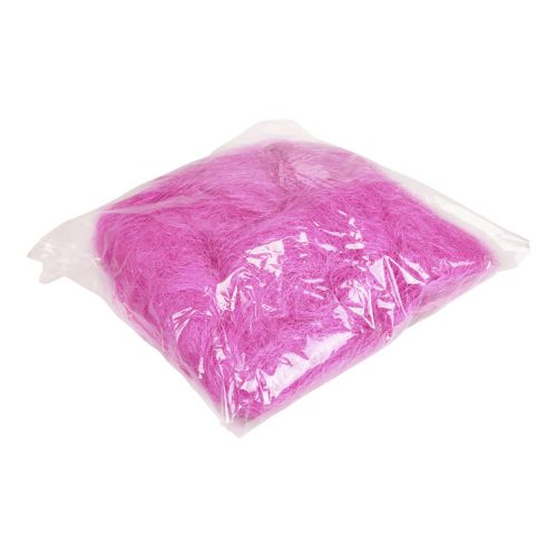 Artikel Naturfiber sisal græs til håndværk Sisal græs pink 300g