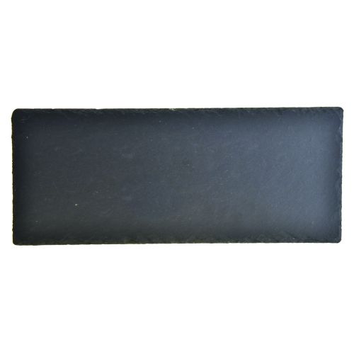 Floristik24 Naturskiferplade rektangulær stenbakke sort 30×12,5cm 4 stk