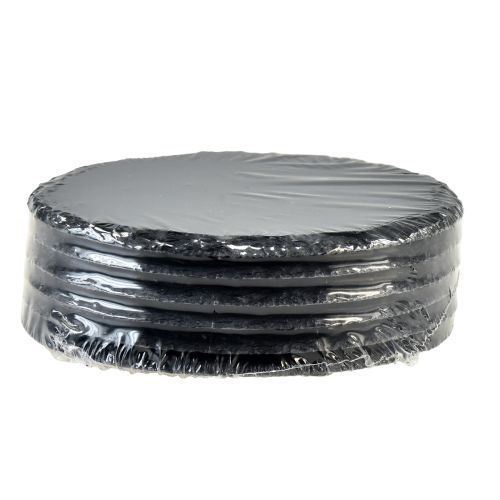 Artikel Naturskiferplade Rund Stenbakke Sort Ø15cm 6 stk