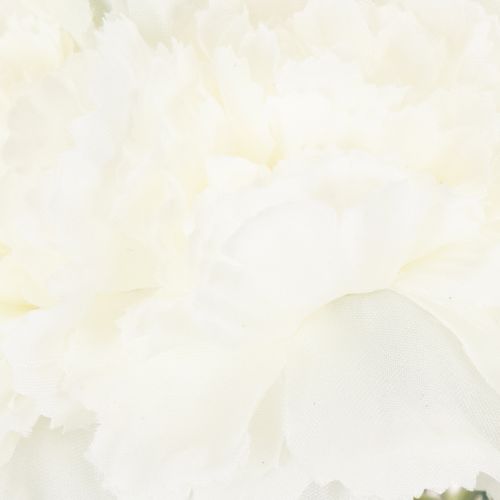 Kunstig nellikebuket, hvide kunstige blomster, dekoration, 4 buketter | Floristik24.dk