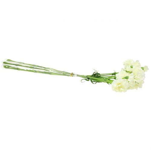 Floristik24 Nellike hvid 64cm 4stk