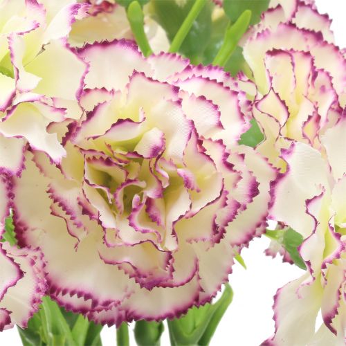 Artikel Nellik Hvid-Lilla 64cm 4 stk