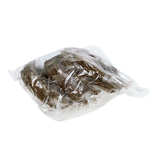 Floristik24 Rede med fjer 15cm naturlig 4stk