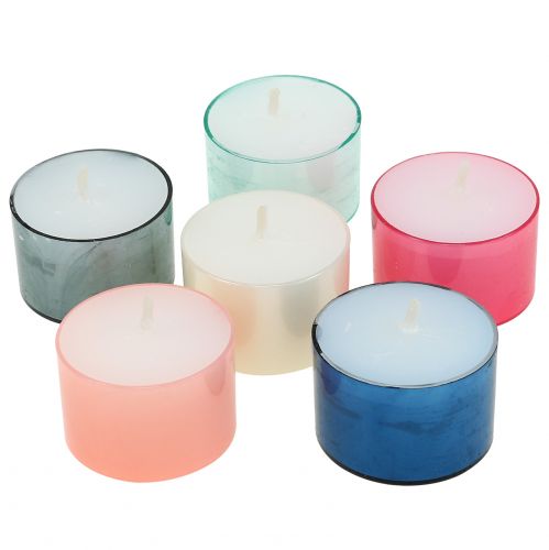 Colorlights fyrfadslys pastel sort 40 stk