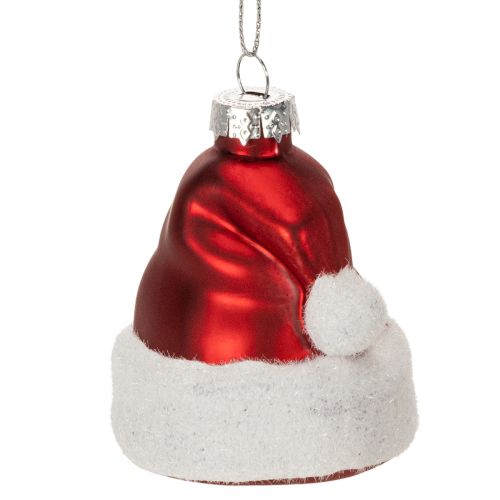 Julekugle julehue glas 8 cm 6 stk. købe | Floristik24.dk