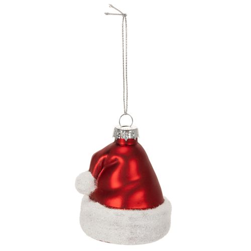 Julekugle julehue glas 8 cm 6 stk. | Floristik24.dk