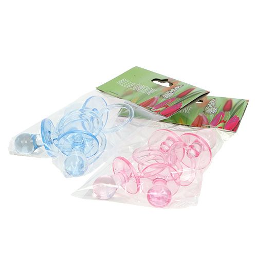 Floristik24 Deco nappeblå, lyserød blandet 7 cm 8p
