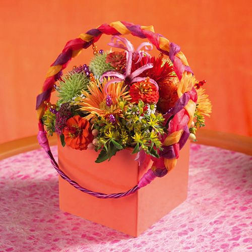 Artikel Blomsterskum mursten bordopstilling 11cm x 11cm x 8,5cm 4 stk
