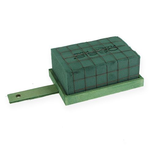 Artikel Blomsterskum mursten grøn metal træ 4 stk arrangement base