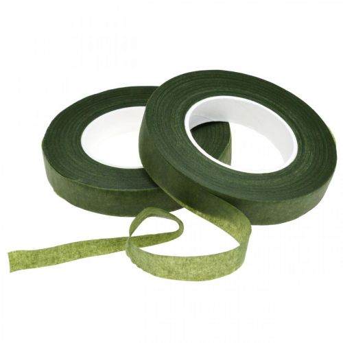 OASIS® Flower Tape, blomstertape, selvklæbende, mosgrøn B13mm L27,5cm 2stk.