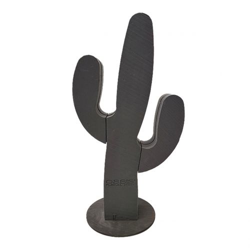 Blomsterskum figur kaktus sort 38cm x 74cm