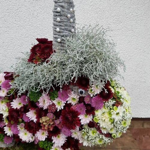 Artikel Blomsterskum enhjørning 68cm x 60cm