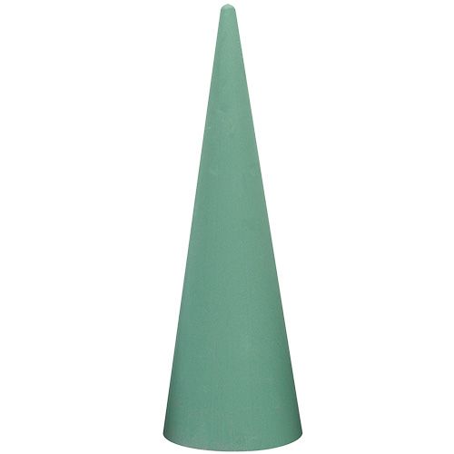 Floristik24 Floral Foam Cone Grøn H60cm Ø18cm 1stk