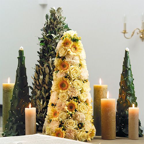 Artikel Blomster skumkegle grøn H60cm Ø18cm 1 stk
