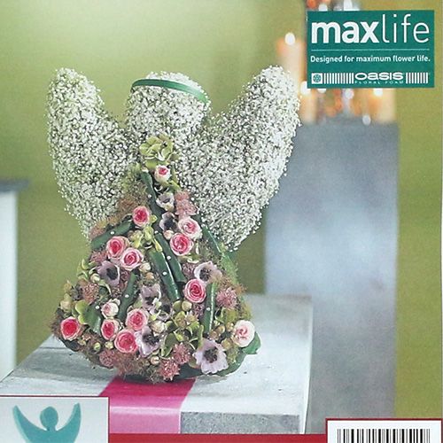 Artikel Blomsterskum engel med standee blomsterskum 45cm x 34cm