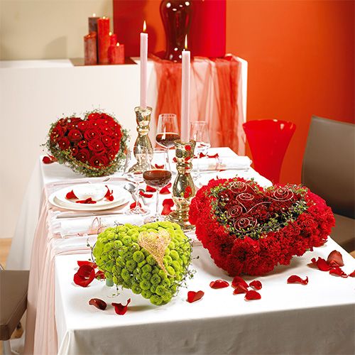 Artikel Blomsterskum hjerte plug-in materiale grøn 31cm × 29cm 2 stk
