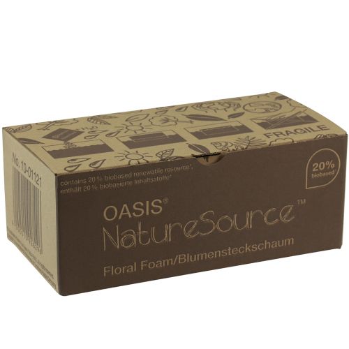 Floristik24 Oasis NatureSource Maxlife Blomsterskum Mursten Brun 23×11×7,5 cm 1 stk.
