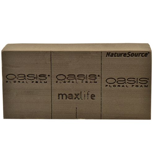 Floristik24 Oasis NatureSource Maxlife Blomsterskum Mursten Brun 23×11×7,5 cm 1 stk.