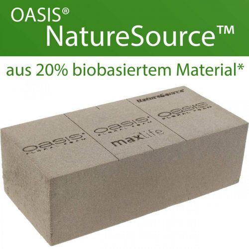 Artikel OASIS® BIOLIT® NatureSource mursten blomsterskum 23cm×11cm×7cm 10 stk.