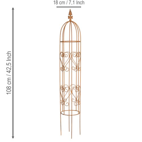 Artikel Havespalier, klatrehjælp til roser og andre klatreplanter, ideelt havedesign, 108 cm, sæt med 2.