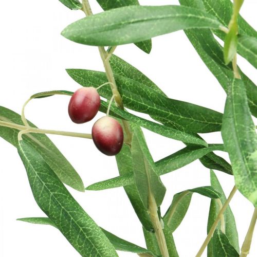Artikel Kunstig olivengren dekorativ gren med oliven 100cm