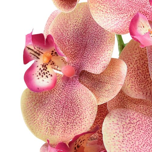 Artikel Orkidé Phalaenopsis kunstig 9 blomster pink vanilje 96cm