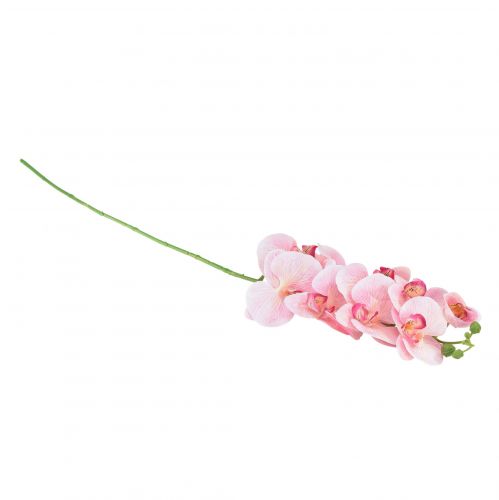Artikel Orkidé Phalaenopsis kunstig 9 blomster pink hvid 96cm
