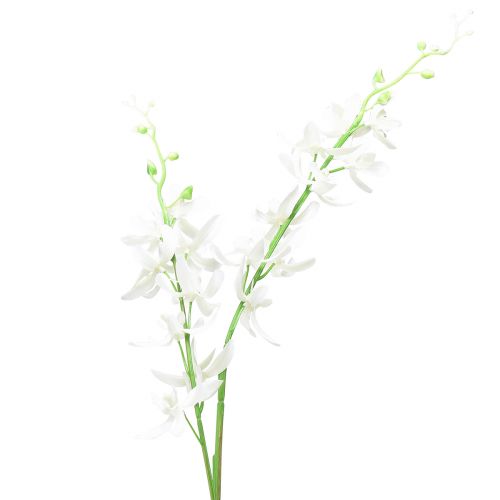 Orkideer kunstige Oncidium kunstige blomster hvide 90cm