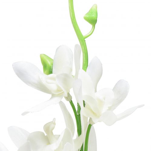 Artikel Orkideer kunstige Oncidium kunstige blomster hvide 90cm