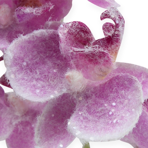 Orkidé med glitter, lyserød 35 cm
