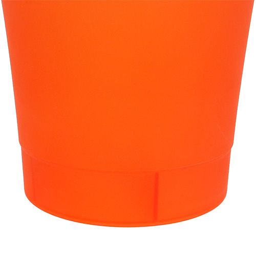 Floristik24 Orkidépot plast orange Ø12,5 cm H14cm, 1 stk