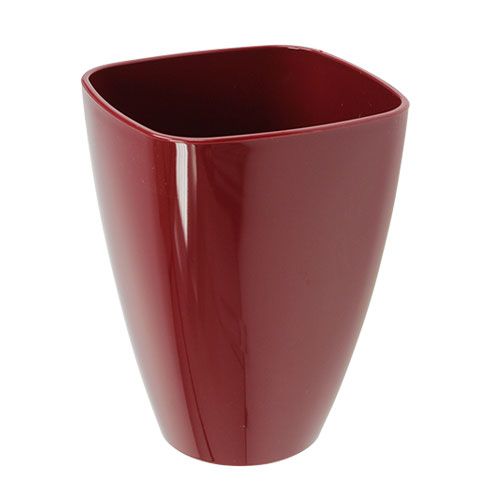Orkidépotte skinnende Ø12,5cm Bordeaux 1 stk